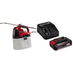 Einhell Pulvérisateur à pression sans fil GE-WS 18/75 Li-Solo Power X-Change (lithium-ion, pompe automatique, réservoir transparent, lance télescopique) avec Chargeur et Batterie 2,5Ah