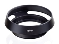 43mm Metal Tilted Vented Lens Hood for Lenses with 43mm Filter Thread - UK STOCK