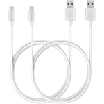 Lot 2 cables pour Samsung GT-M7600 - Cable micro usb Blanc 1 Mètre Phonillico