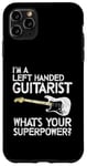 Coque pour iPhone 11 Pro Max Guitariste gaucher pour gaucher et joueur de guitare Shredder Rock Band