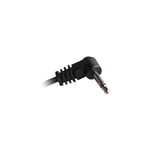 CIOKS 5050 Type 5 - 3,5mm Jack plug Tipp positiv, L-form, 50cm (sort)