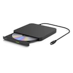 Hitachi LG GP96Y Lecteur Graveur CD DVD USB C, Lecteur Externe pour Android, Compatible avec PC (Fire, Android, Windows, Mac)