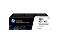 HP 201X - 2-pack - Høy ytelse - svart - original - LaserJet - tonerpatron (CF400XD)