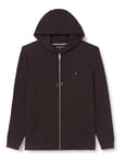 Tommy Hilfiger Men's BT-IM NA FLAG LOGO ZP THRU HDY-B Zip Through Hoodie, Black, XXL