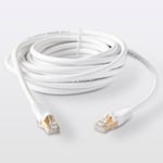 Câble RJ45 Mâle / Mâle Catégorie 6E blanc Blyss, 5 m