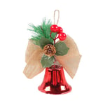 Julbells Dekorationer Hängande DIY Julgran Hängande Båge Bell Dekoration 17 * 12cm Enstaka Förpackning: 17 * 12 * 5cm 50gopp Väska Material Plast style1798