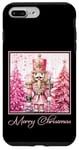 iPhone 7 Plus/8 Plus Pink Nutcracker Merry Christmas Pink Tree Holiday Xmas Case