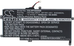 Kompatibelt med Hp ENVY 6-1015TU, 14.8V, 4050 mAh