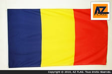 DRAPEAU ROUMANIE 150x90cm - DRAPEAU ROUMAIN 90 x 150 cm - DRAPEAUX - Neuf