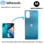 Vitre Arrière (Back Glass Phone) Motorola Moto G22 - Bleu