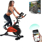 VRAi Fitness SB1000X Bluetooth Smart Exercise Bike | Kinomap, Black 