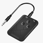 3.5mm Jack Wireless Bluetooth Receiver Black 2 in 1 Bluetooth Adapters