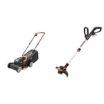 WORX - Pack Petits Prix Jardin - Tondeuse à Gazon + Taille-Haies sans Fil 20V (WG730E + WG163E.9)