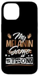 Coque pour iPhone 14 Melanin Game Black Queen Afro Women Black History Month Girl