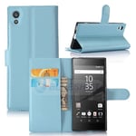 Sony Xperia Xa1      PU Wallet Case    [Lightblue]