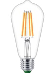 Philips LED-lyspære Edison 6W/827 (60W) Clear E27