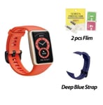 Huawei-Bracelet Connect¿¿ Band 6",Capteur D'activit¿¿ Physique Avec Suivi De La Fr¿¿Quence Cardiaque Et Du Sommeil,"¿¿Cran 1.47 ¡Ã - Type Orange Add Blue