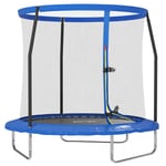 SPORTNOW 8ft Outdoor Trampoline with Safety Enclosure Net, Blue