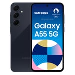 Samsung Galaxy A55 5G Smartphone 256GB Bleu Nuit