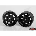 [FR] Rc4Wd 6 Lug Wagon 1.9 Steel Stamped Beadlock Wheels (Black) (4) - RC4ZW0130