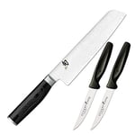 KAI Shun Premier Tim Mälzer Minamo Couteau Utilitaire Japonais 15.0 cm - Acier VG-Max avec 32 Couches de Damas, 61 HRC - Bois de Pakka - Fabriqué à la Main - Fabriqué au Japon, Couteau Universel