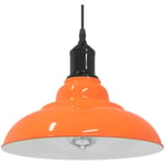 Taklampa vidaxl - Höjdjusterbar e27 glans orange ø 31 cm metall