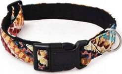 Barry King Hundhalsband, I Slitstarkt Tyg, Boho-Mönster, 1,5X30-40Cm