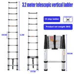 2M-6M Telescopic Ladder Hook Ladder Multi-Purpose Extendable Folding Ladders