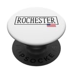 Rochester City Drapeau USA Voyage US Amérique Femmes Hommes PopSockets PopGrip Adhésif