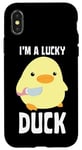 iPhone X/XS I'm A Lucky Duck - Duck With Knife - Duck With Knife Meme Case