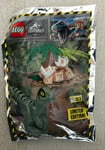 POLYBAG LEGO FIGURINE JURASSIC WORLD FOIL 122221 LE DINOSAURE VERT RAYE OEUF