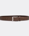 Boss Orange Evan_Sz35 Mens Leather Belt - Dark Brown material_Leather - Size 42 inch