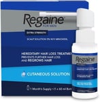 Regaine for Men Extra Strength Scalp Solution for Hair Regrowth (1x 60ml), Male