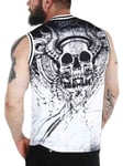 Hyraw Graphic Skull Singlet - Hvit