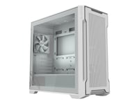 Gigabyte C102 Glass Ice - Mid Tower - Mini Itx / Micro Atx - Genomskinlig Sidopanel (Härdat Glas) - Ingen Strömförsörjning (Atx) - Vit - Usb/Ljud