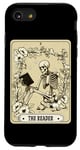 Coque pour iPhone SE (2020) / 7 / 8 The Reader Carte de tarot squelette gothique sorcière Halloween