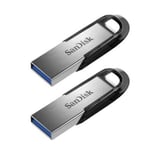 2PCS SanDisk Ultra Flair 128 Go Clé USB 3.0 jusqu'à 150Mb/s