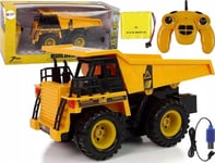 Leantoys Construction Tipper 2.4G R/C Gul 1:12 Ljud