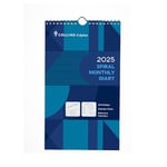 Collins Colplan 2025 - Monthly Spiral Planner Calendar (64-25) - Month to View Wiro-Bound Wall Calendar