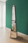 The Obelisk New Black Framed Edge Ornament with Mirror - 59x12x12" 150x30x30CM