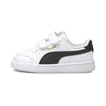 PUMA Mixte enfant Puma Shuffle Jr Basket, Puma White Puma Black Puma Team Gold, 38.5 EU