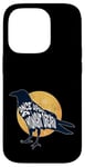 Coque pour iPhone 14 Pro Oiseau citation Once Upon a Midnight Dreary Raven