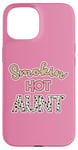 Coque pour iPhone 15 Smoking Hot Aunt Pink Cheetah Leopard Sexy Aunt