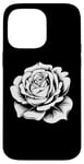 iPhone 14 Pro Max floral white rose graphic Beautiful flower plant cute design Case