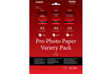 Canon Pro Variety Pack PVP-201 - set med fotopapper - 15 ark - A4