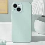 Coque pour iPhone 15 Caméra Protégée Soft Touch Série Sweet Vert Menthe