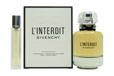 GIVENCHY L'INTERDIT GIFT SET 80ML EDP + 12.5ML EDP - WOMEN'S FOR HER. NEW