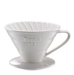 Tiamo V60 Ceramic Pour Over Coffee Brewer White