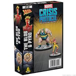 Atomic Mass Games The Blob and Pyro : Marvel Crisis Protocol Jeu de Figurines à partir de 14 Ans 2 Joueurs Plus de 45 Minutes de Temps de Jeu