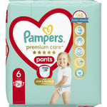 Pampers Premium Care Pants Extra Large Size 6 buksebleer til engangsbrug 15+ kg 31 stk.